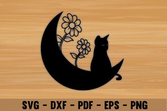 Cat Laser Wall Art Sun Metal Decor