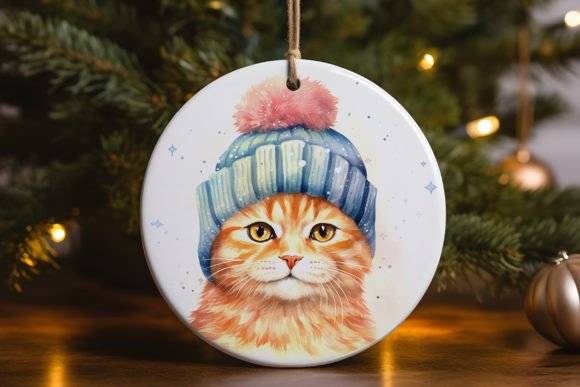 Cat Wearing Winter Ornament Embroidery Review
