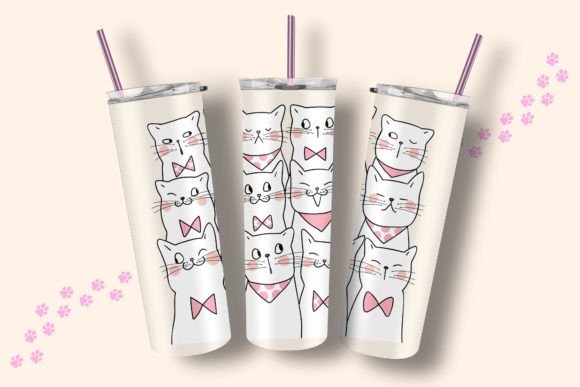 Cute Cat Tumbler Wrap Design Review