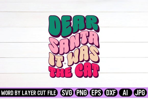 Dear Santa It Was the Cat Retro Design Review
