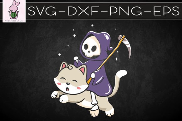 Grim Reaper Riding on a Cat Embroidery Design Review