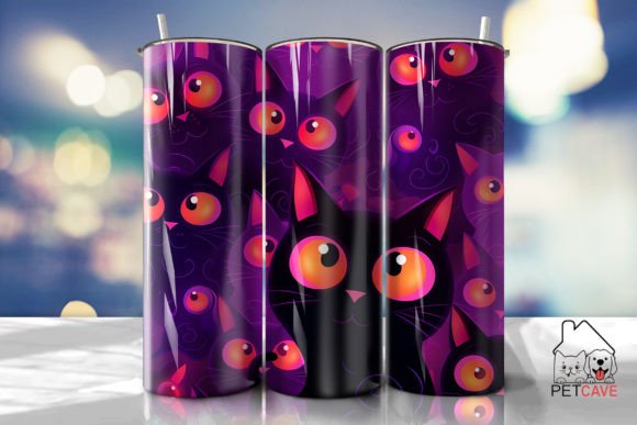 Halloween Black Cat Pattern for Tumbler Review