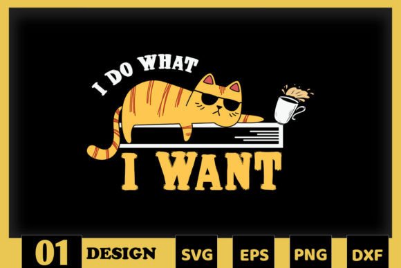 I Do Want Funny Cute Cat Embroidery Design Review