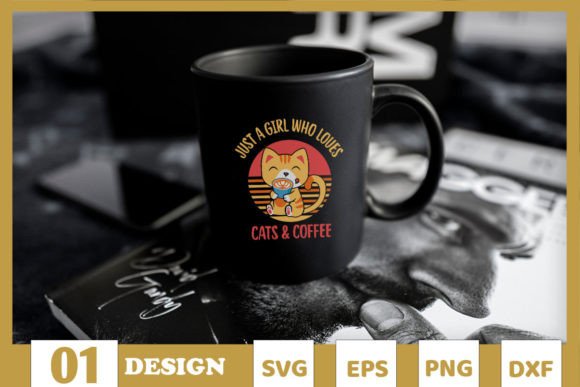 Just a Girl Who Loves Cat and Coffee Embroidery Review