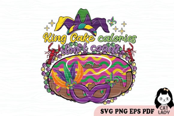 Mardi Gras King Cake SVG PNG Review