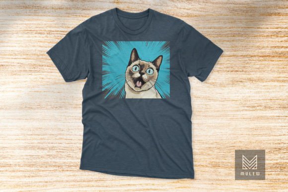 Pop Art Siamese Cat T-shirt Design Review