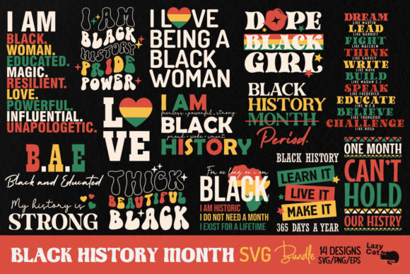 Review of Black Month History SVG PNG Bundle