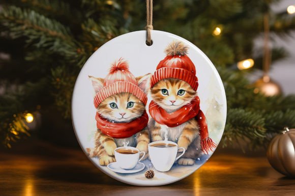 Two Cat Kittens Ornament Review for Embroidery Projects